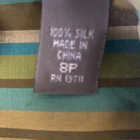 Kate Hill 💯 Silk 2 Piece Sleeves Pant Suit - Picture 5 of 8